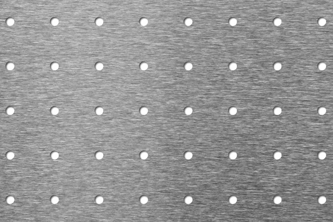 R5 U25, Reikälevy, alumiini, 2 x 1000 x 2000 mm