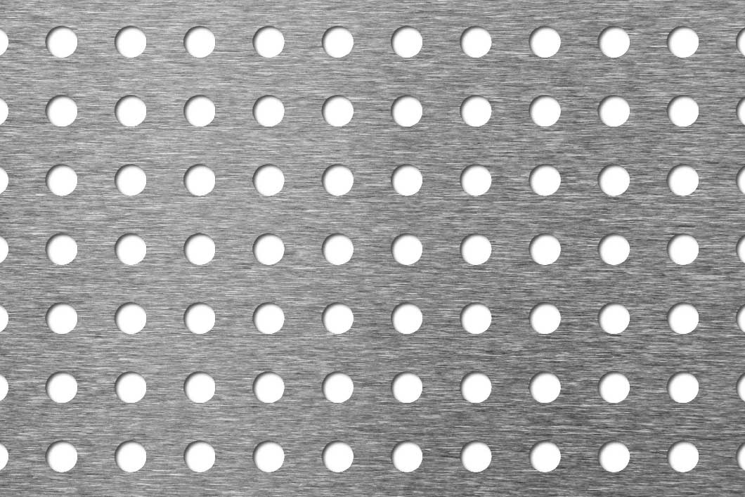 R8 U17,32, Reikälevy, alumiini, 1 x 1250 x 2500 mm
