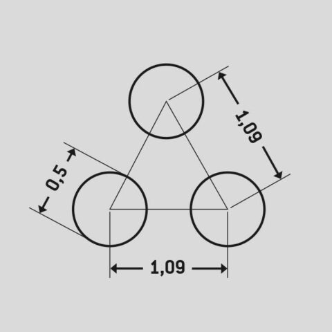 R0,5 T1,09, Reikälevy, ruostumaton teräs, 0.4 x 1000 x 2000 mm - Kuva 2