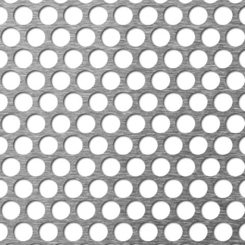 R10 T12,7, Reikälevy, ruostumaton teräs, 1.5 x 1000 x 2000 mm - Kuva 1