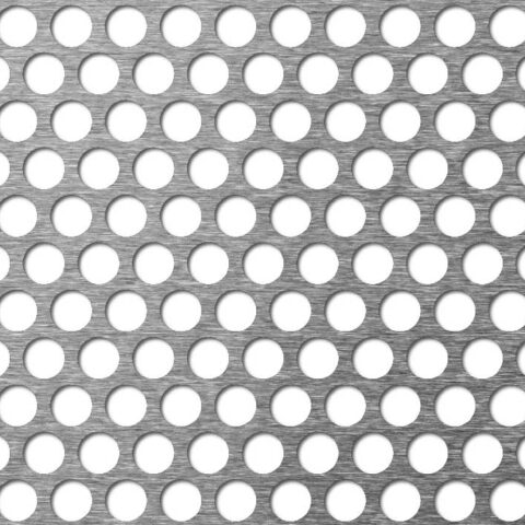 R10 T12,7, Reikälevy, ruostumaton teräs, 1 x 1000 x 2000 mm - Kuva 1
