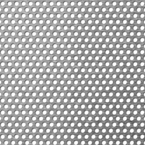 R4 T6, Reikälevy, sinkitty teräs, 1 x 1000 x 2000 mm - Kuva 1