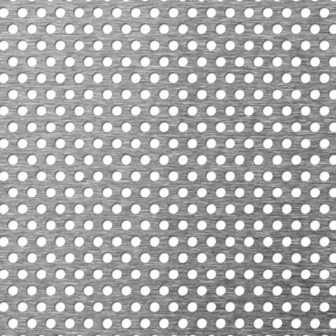 R4 T7, Reikälevy, sinkitty teräs, 0.5 x 1000 x 2000 mm - Kuva 1