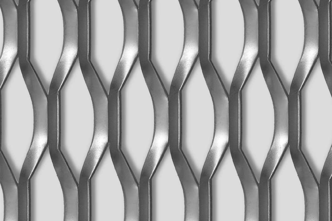 Hexagonal 100x34x10, Levyverkko, alumiini, 2 x 1000 x 2000 mm