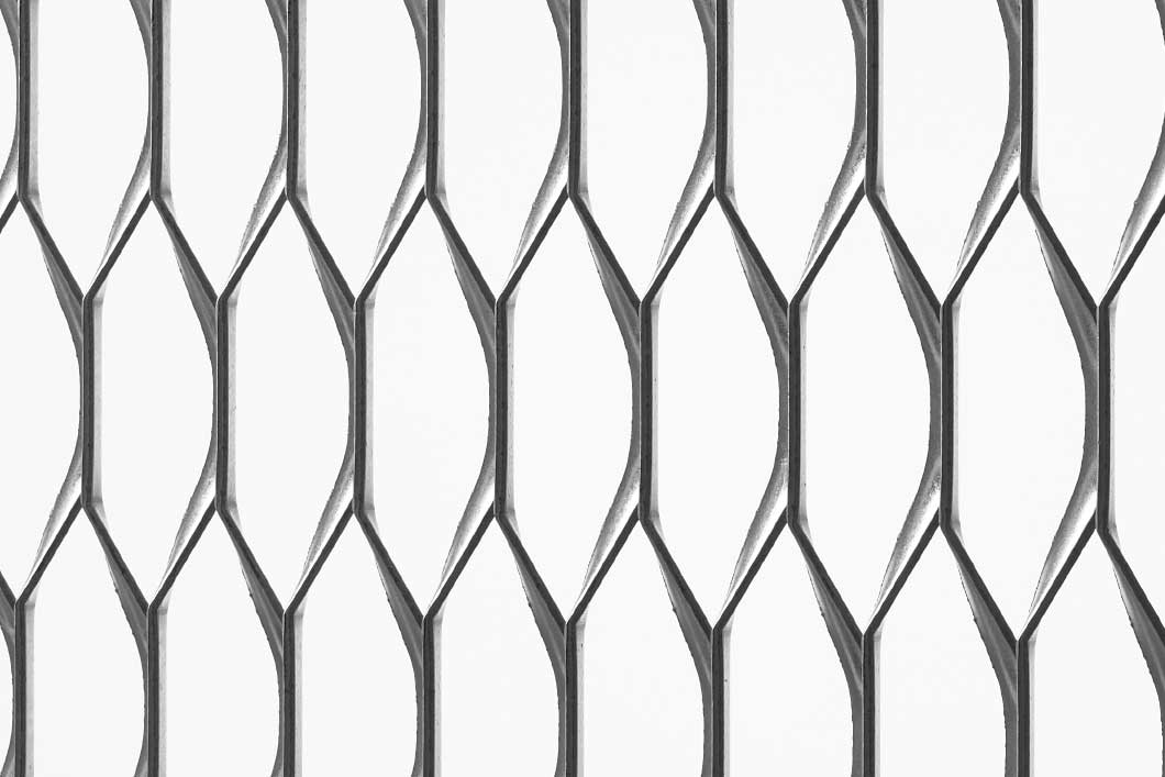 Hexagonal 100x34x10, Levyverkko, alumiini, 2 x 1000 x 2000 mm