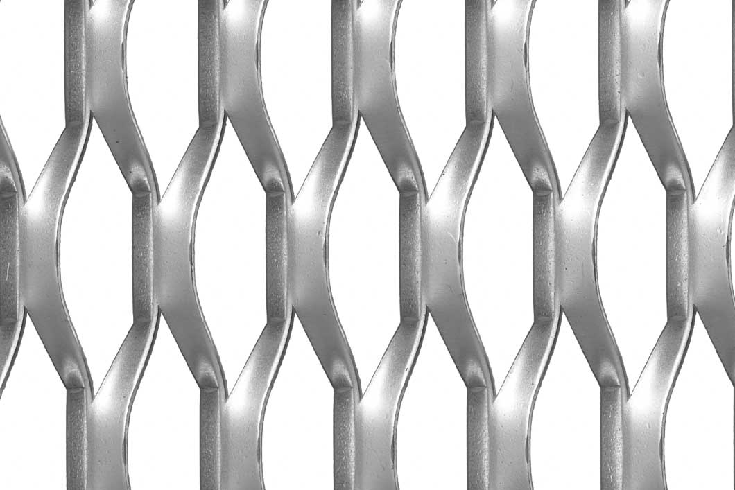 Hexagonal 100x34x10, Levyverkko, alumiini, 2 x 1000 x 2000 mm