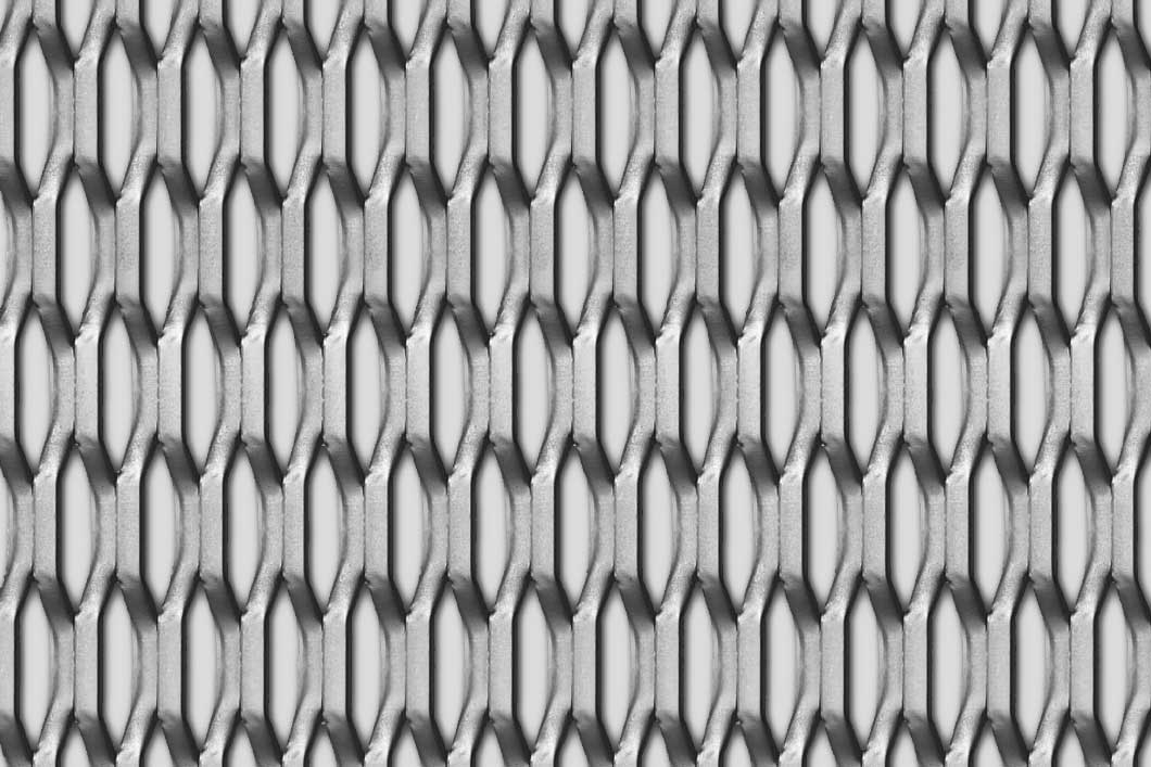 Hexagonal 45x13,5x5, Levyverkko, teräs, 3 x 1000 x 2000 mm