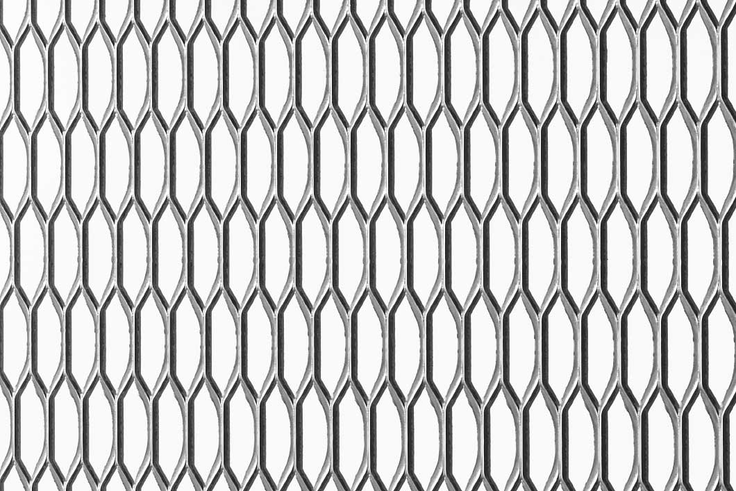 Hexagonal 45x13,5x5, Levyverkko, teräs, 3 x 1000 x 2000 mm