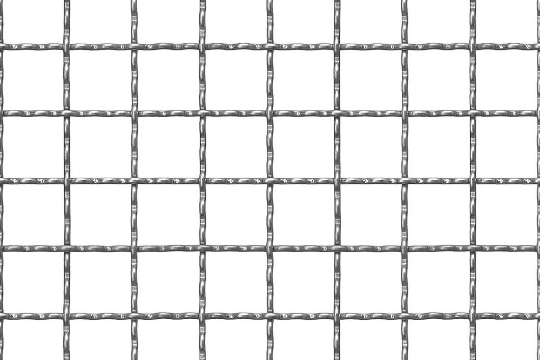 Pakotettu verkko 21 x 21 mm, sinkitty teräs, 2.5 x 1000 x 2000 mm